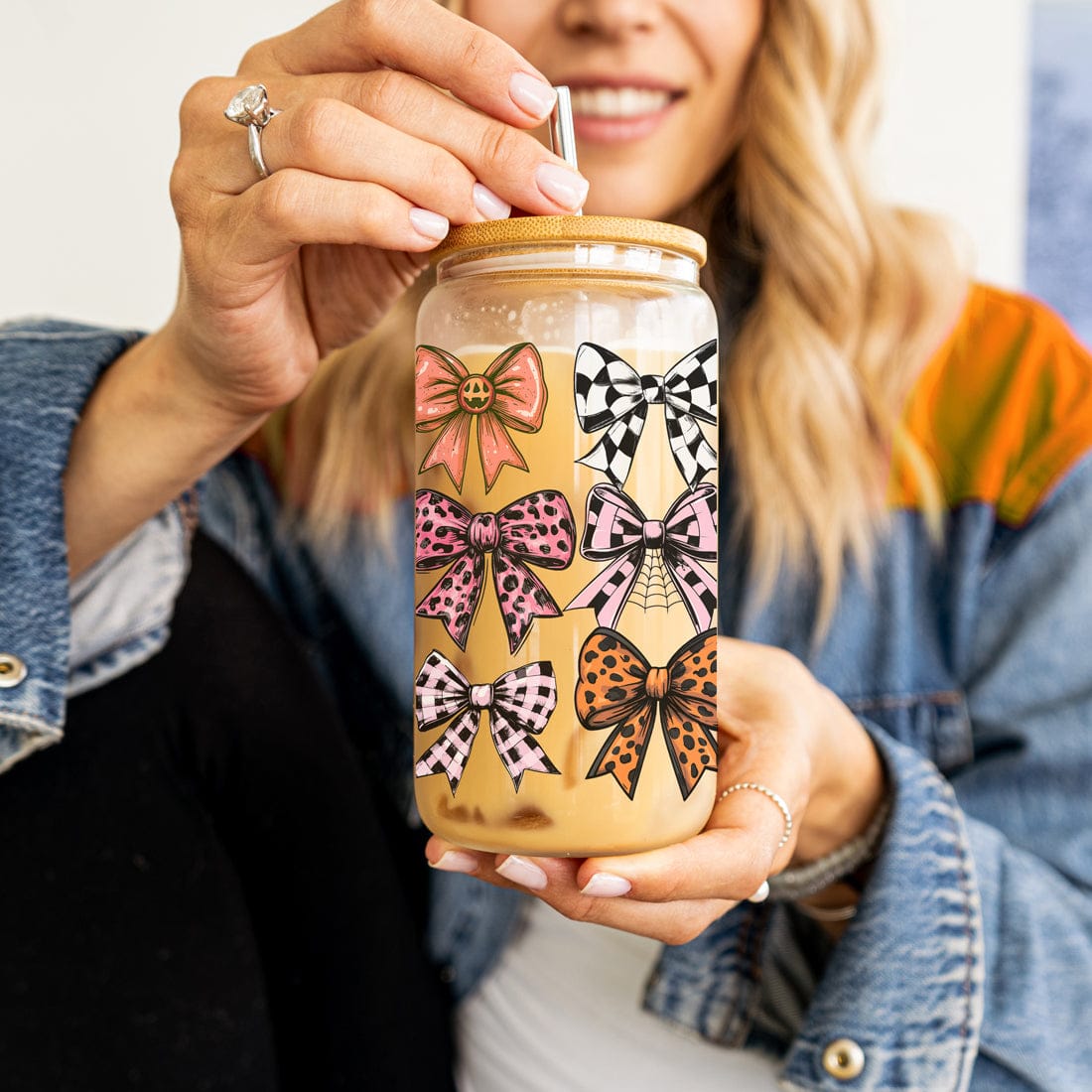 Gia Roma Travel Mug, Coffee Cup, Drinkware Fall Bows 20oz