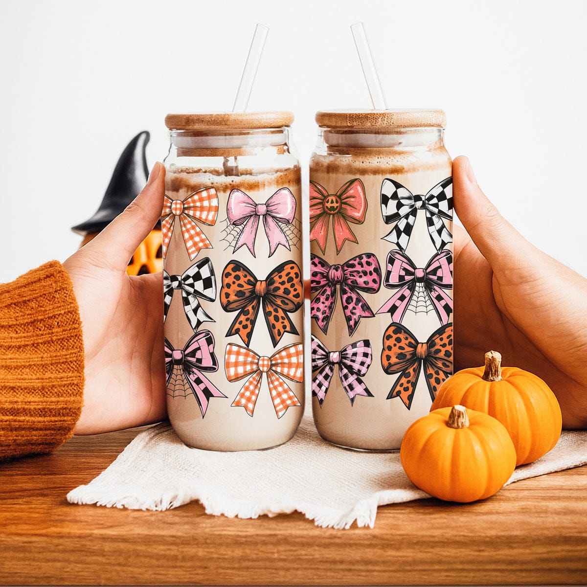 Gia Roma Travel Mug, Coffee Cup, Drinkware Fall Bows 20oz