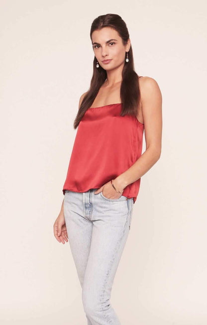 Corinne Silk Camisole - Burnt Orange