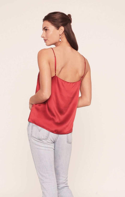Corinne Silk Camisole - Burnt Orange