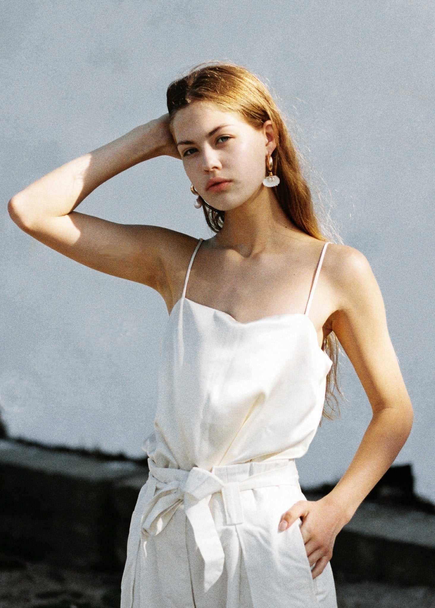 Corinne Silk Camisole - Ivory White