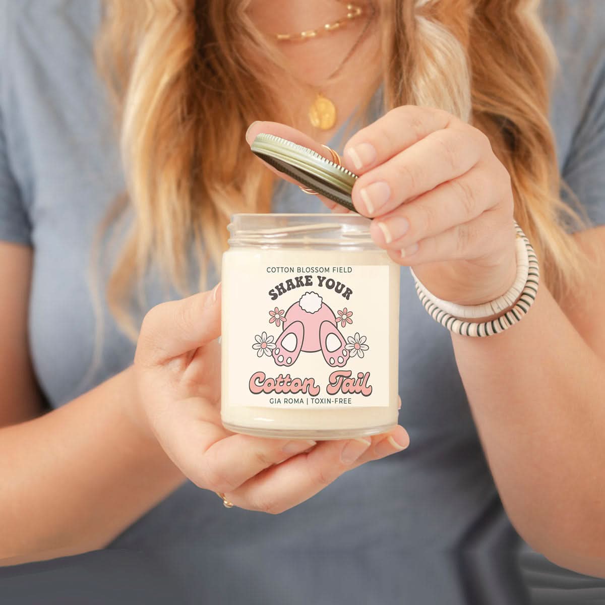 Gia Roma Candle Cotton Blossom Retro Candle