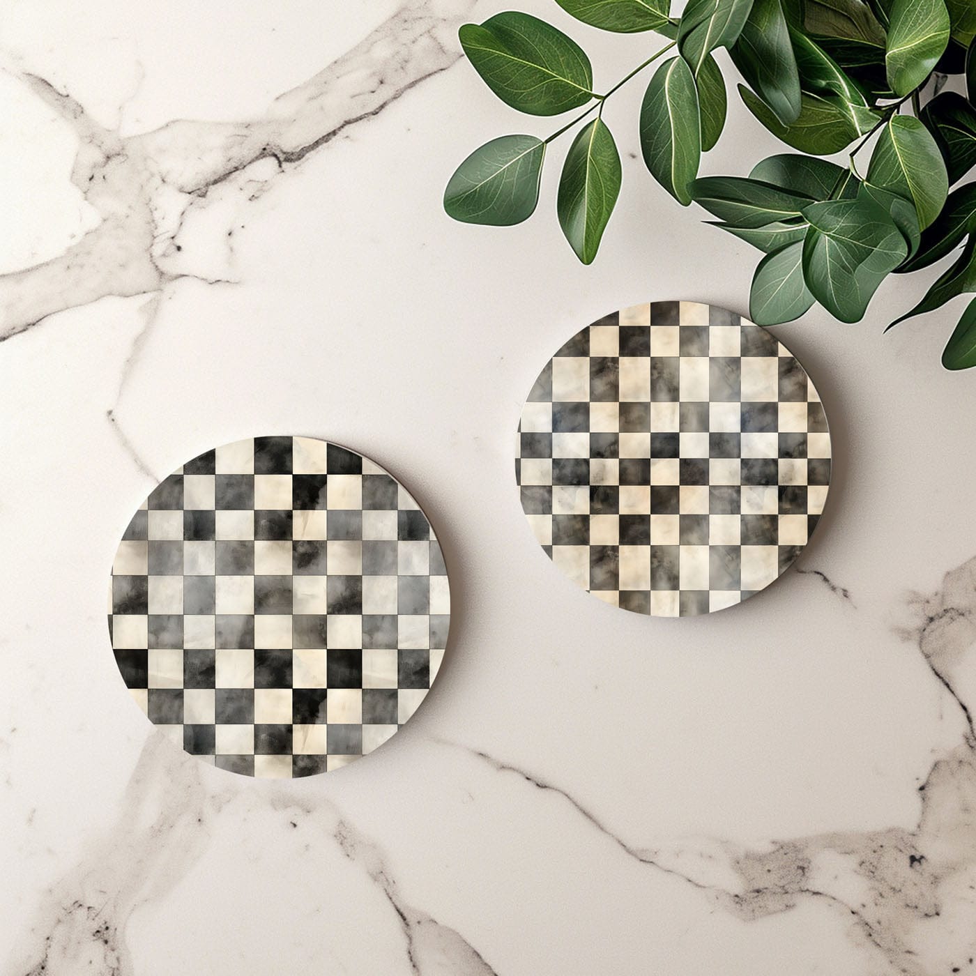 Gia Roma Coaster Courtly Check Coasters