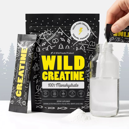 NEW! Wild Creatine Monohydrate, 20 Servings – 100% Pure