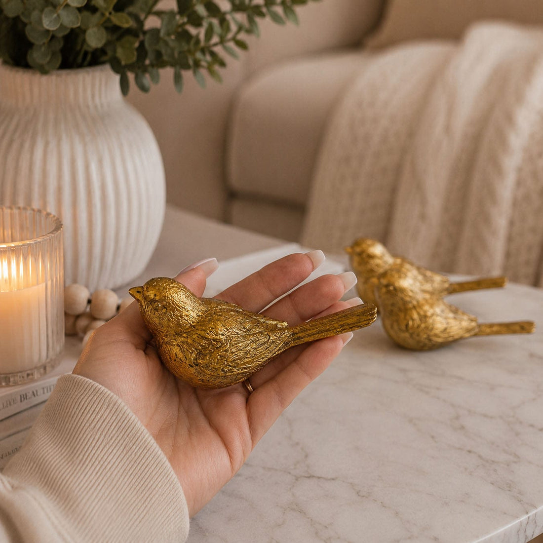 Gia Roma Gold Decor Golden Bird