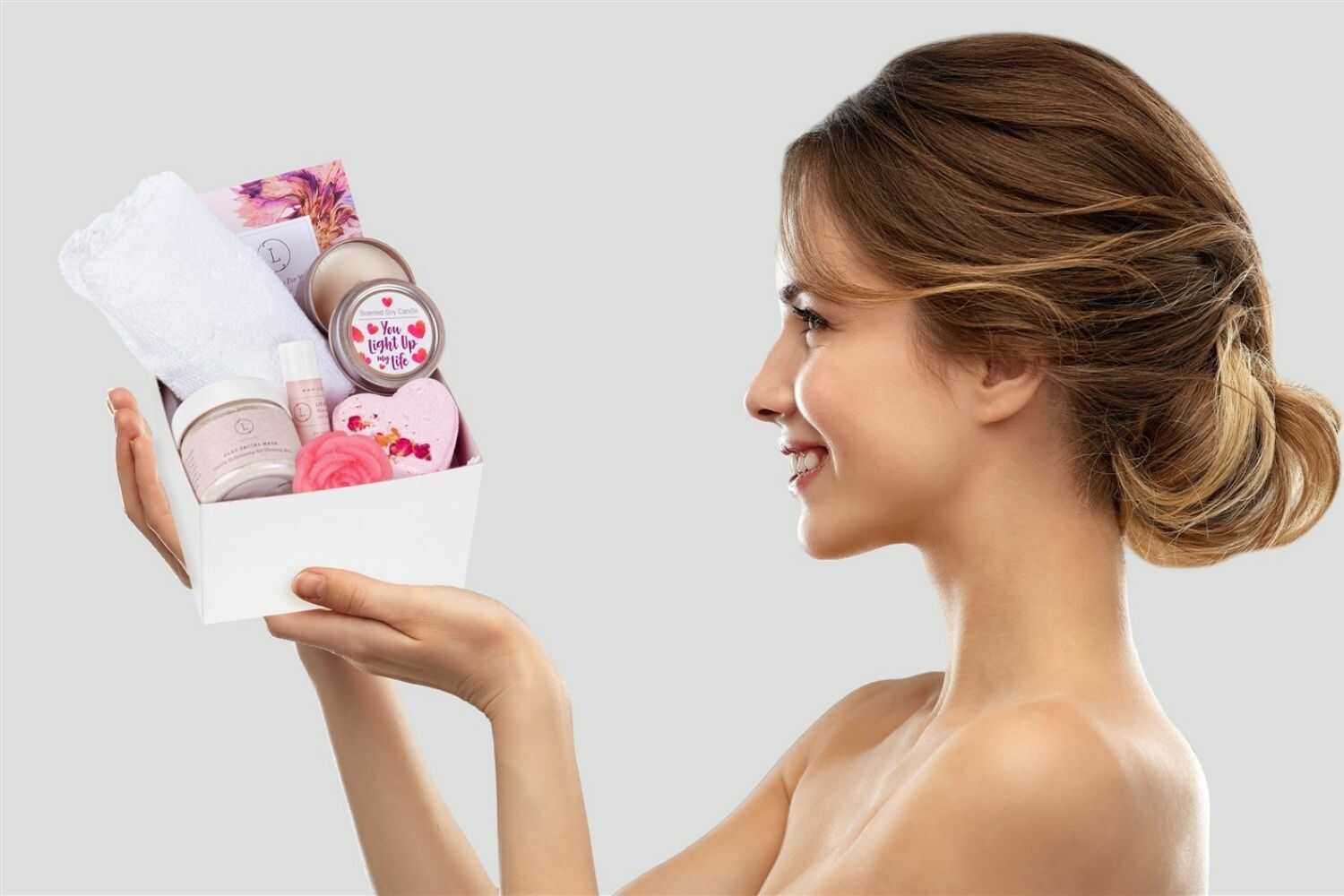Lizush Gift set for Her Cute LOVE Special Gift Box, Natural Skincare Gift Box, Mother&