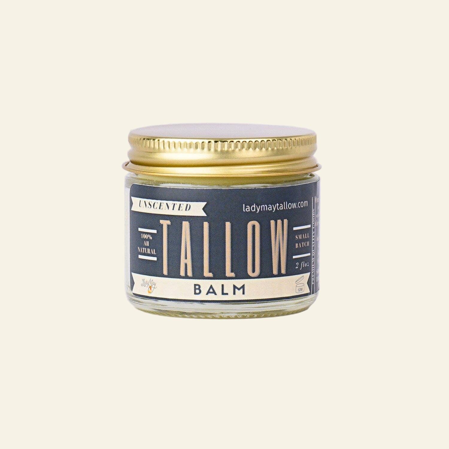 Unscented Tallow Balm – All-Natural Beef Tallow Moisturizer