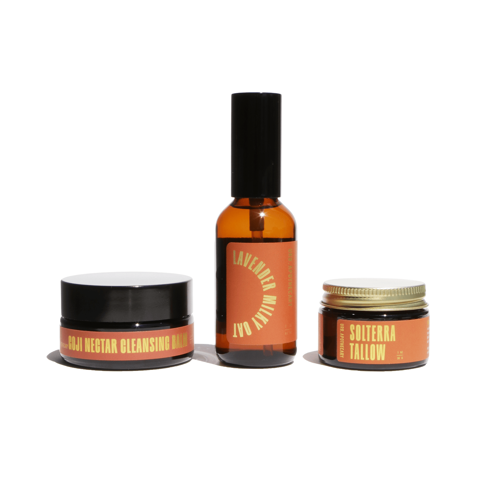 URB APOTHECARY CLEANSER Full-Size / Goji / Lavender Mist / Solterra Tallow Vitamin C Balm Daily Cleansing Bundle with Goji Nectar Cleansing Balm - Normal/Mature Skin