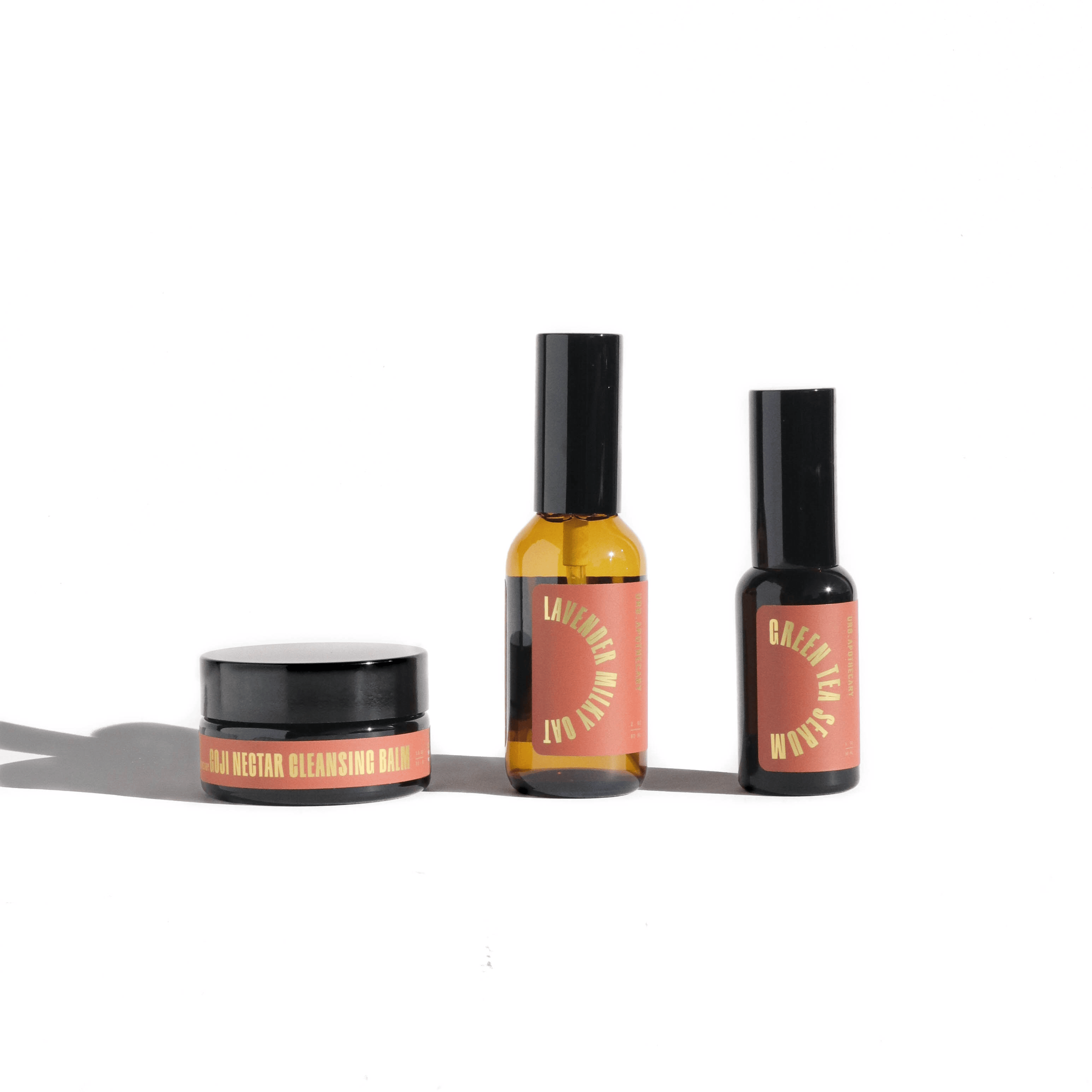 URB APOTHECARY CLEANSER Full-Size / Goji / Lavender Mist / Green Tea Serum Daily Cleansing Bundle with Goji Nectar Cleansing Balm - Normal/Mature Skin