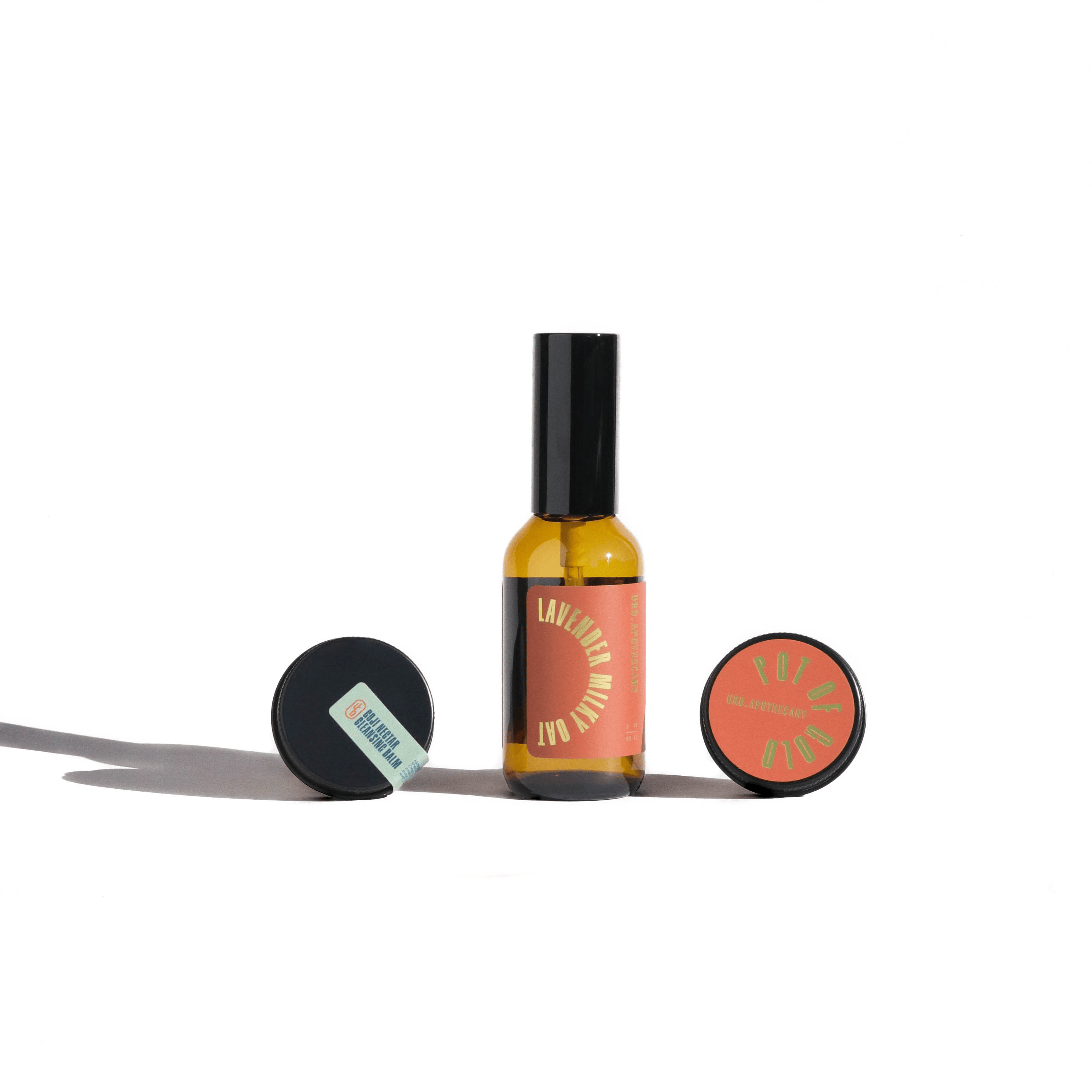 URB APOTHECARY CLEANSER Travel-Size / Goji / Lavender Mist / Pot of Gold Daily Cleansing Bundle with Goji Nectar Cleansing Balm - Normal/Mature Skin