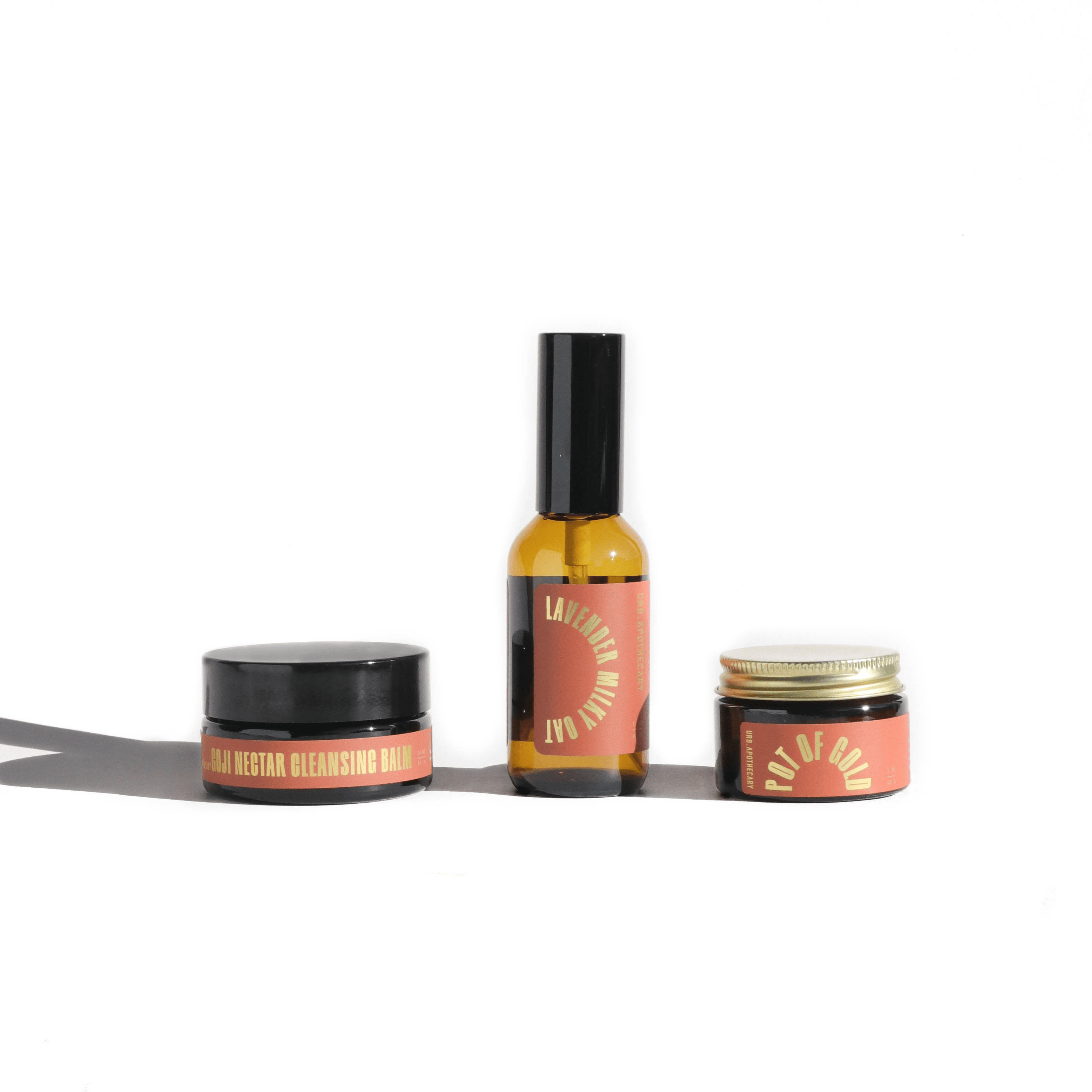 URB APOTHECARY CLEANSER Full-Size / Goji / Lavender Mist / Pot of Gold Daily Cleansing Bundle with Goji Nectar Cleansing Balm - Normal/Mature Skin
