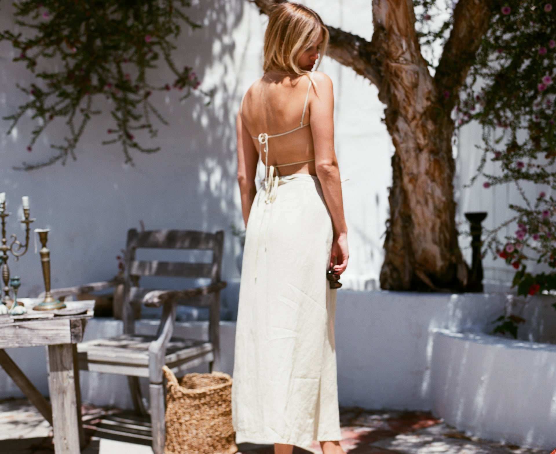 Daisy Two-Piece Linen Set - Sage Green