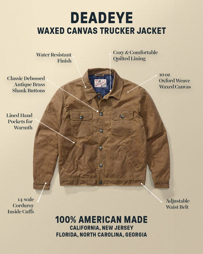 Devium Jacket Deadeye Waxed Canvas Trucker Jacket