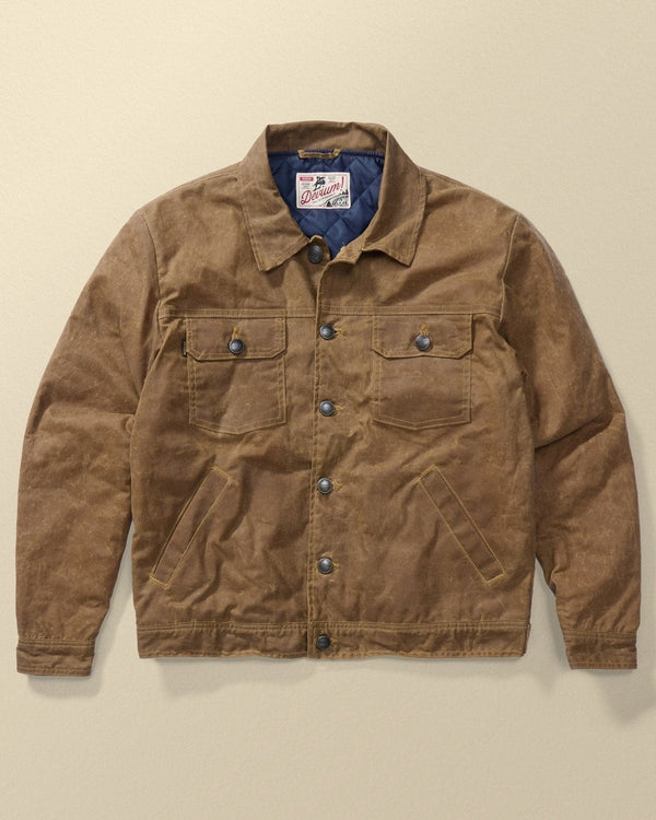 Devium Jacket Toffee / S Deadeye Waxed Canvas Trucker Jacket