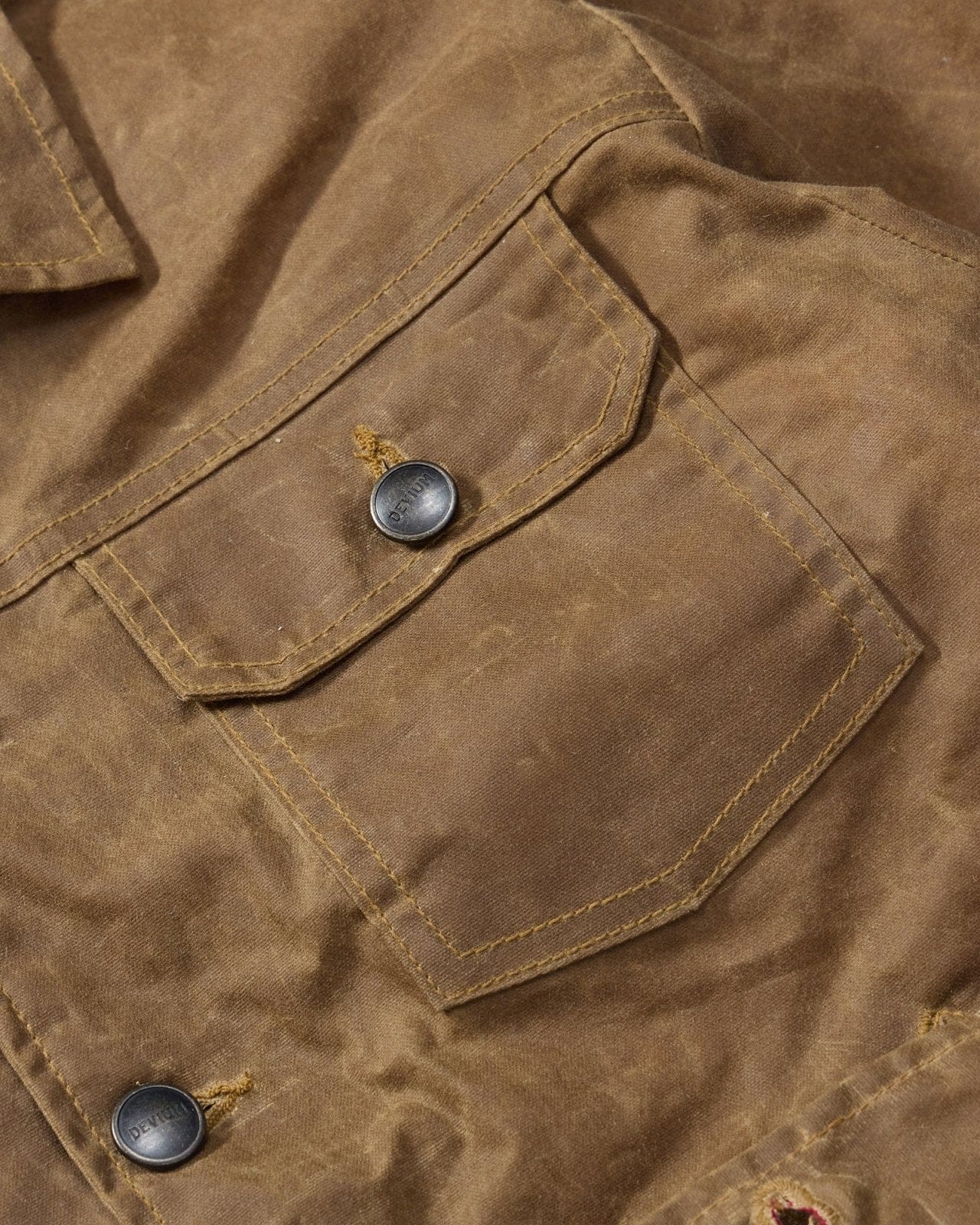 Devium Jacket Deadeye Waxed Canvas Trucker Jacket
