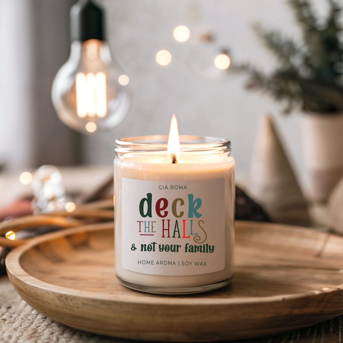 Deck The Halls Candle