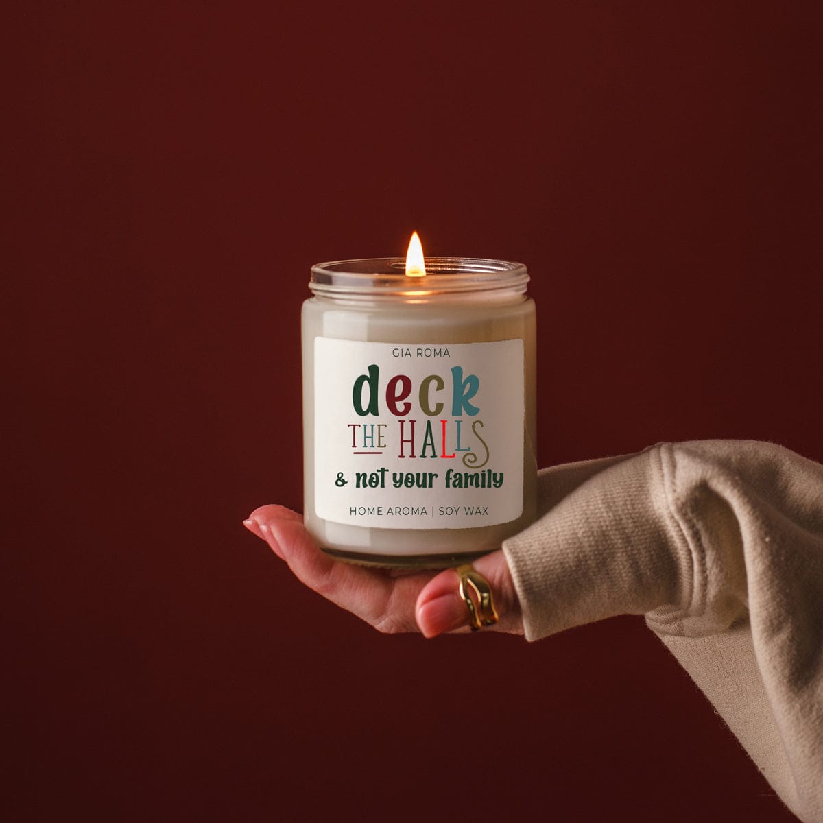 Deck The Halls Candle
