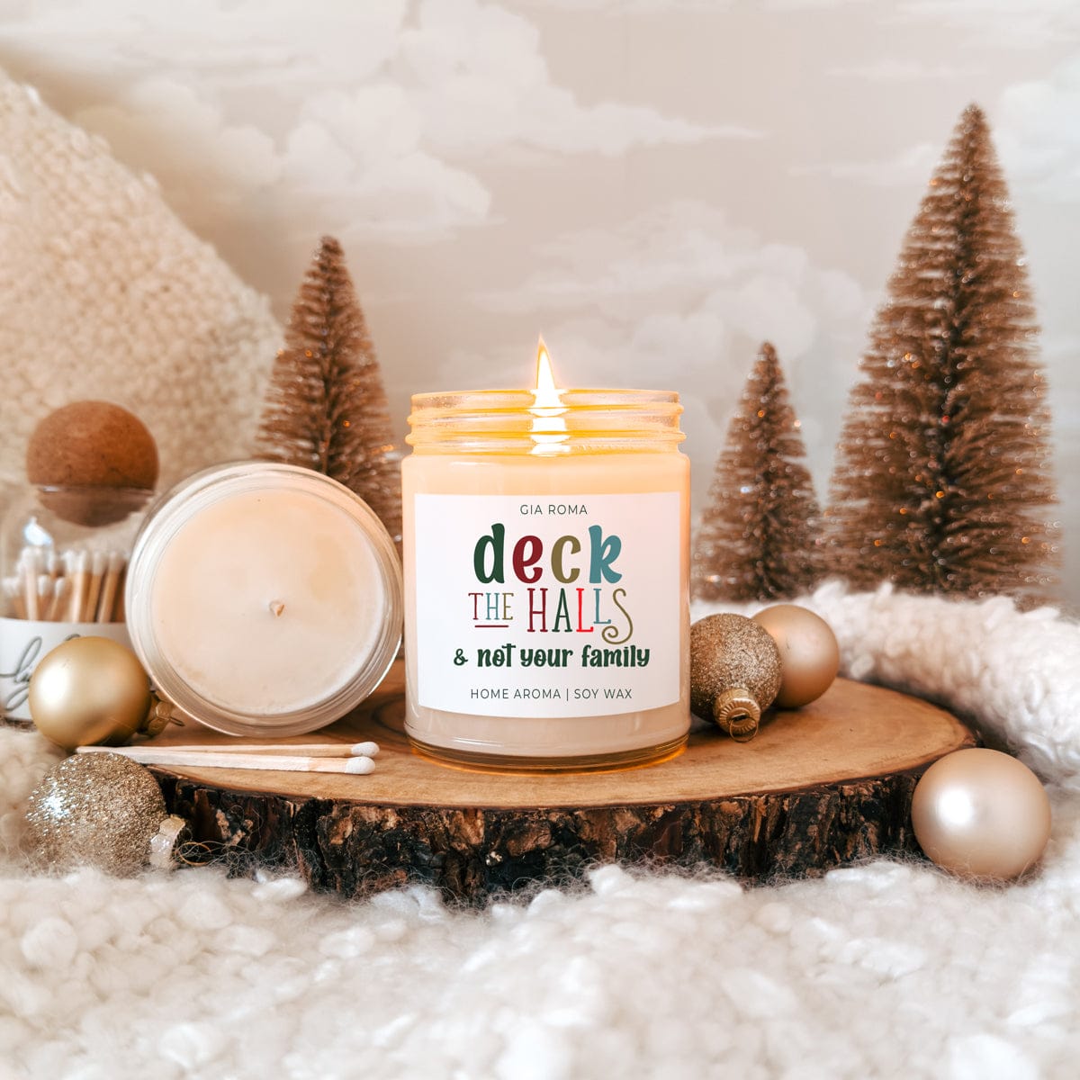 Gia Roma Candle Deck The Halls Candle