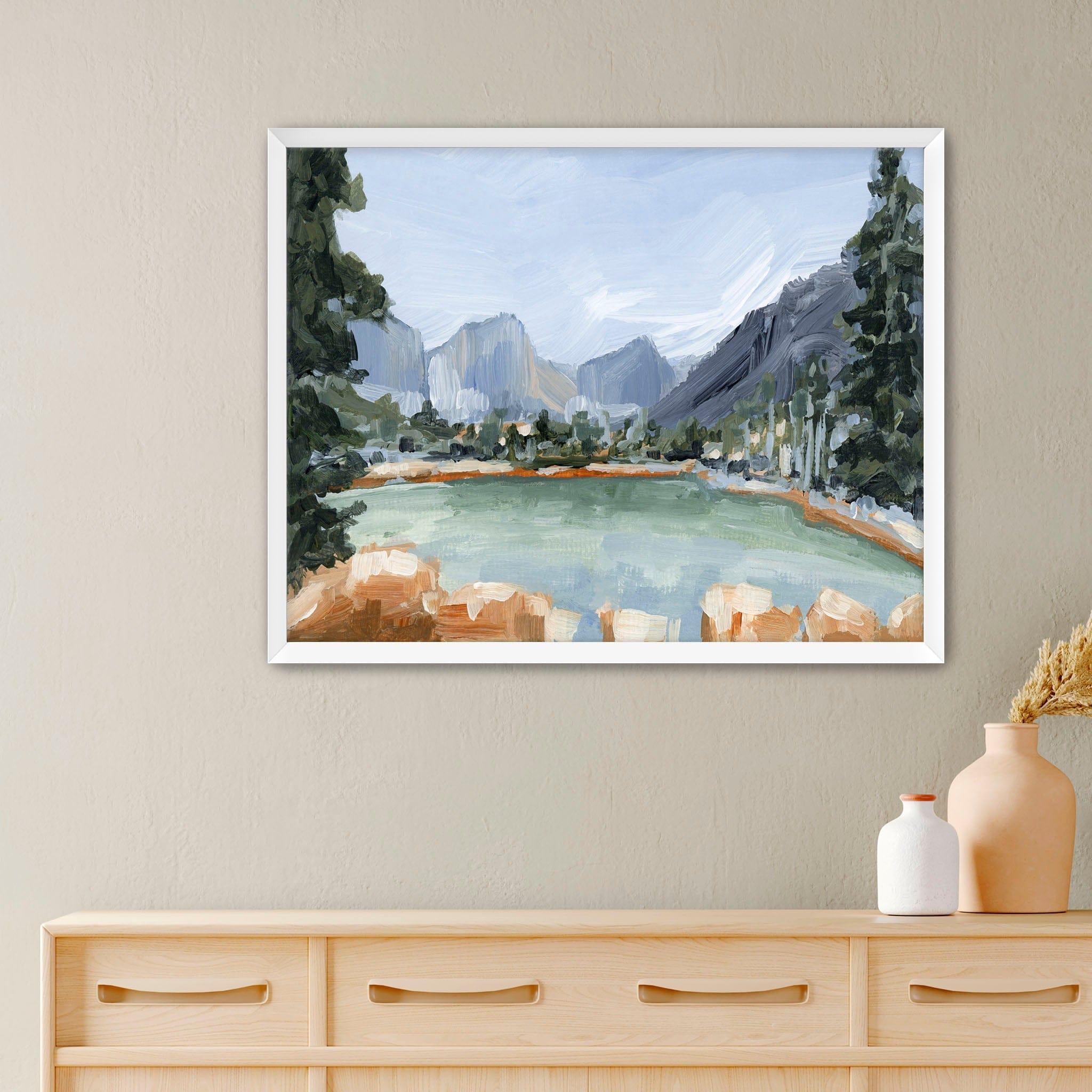 Katie Garrison Art Print Paper Print / 5x7 in / White Frame "Delta Lake" Art Print
