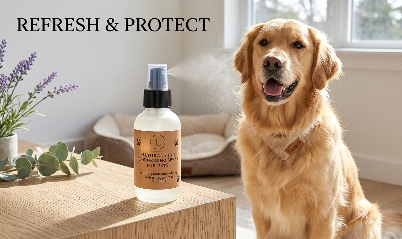Pet Pampering Gift Box -All-Natural Pet Wellness Kit – Soothing Balms &amp; Herbal Coat Powder