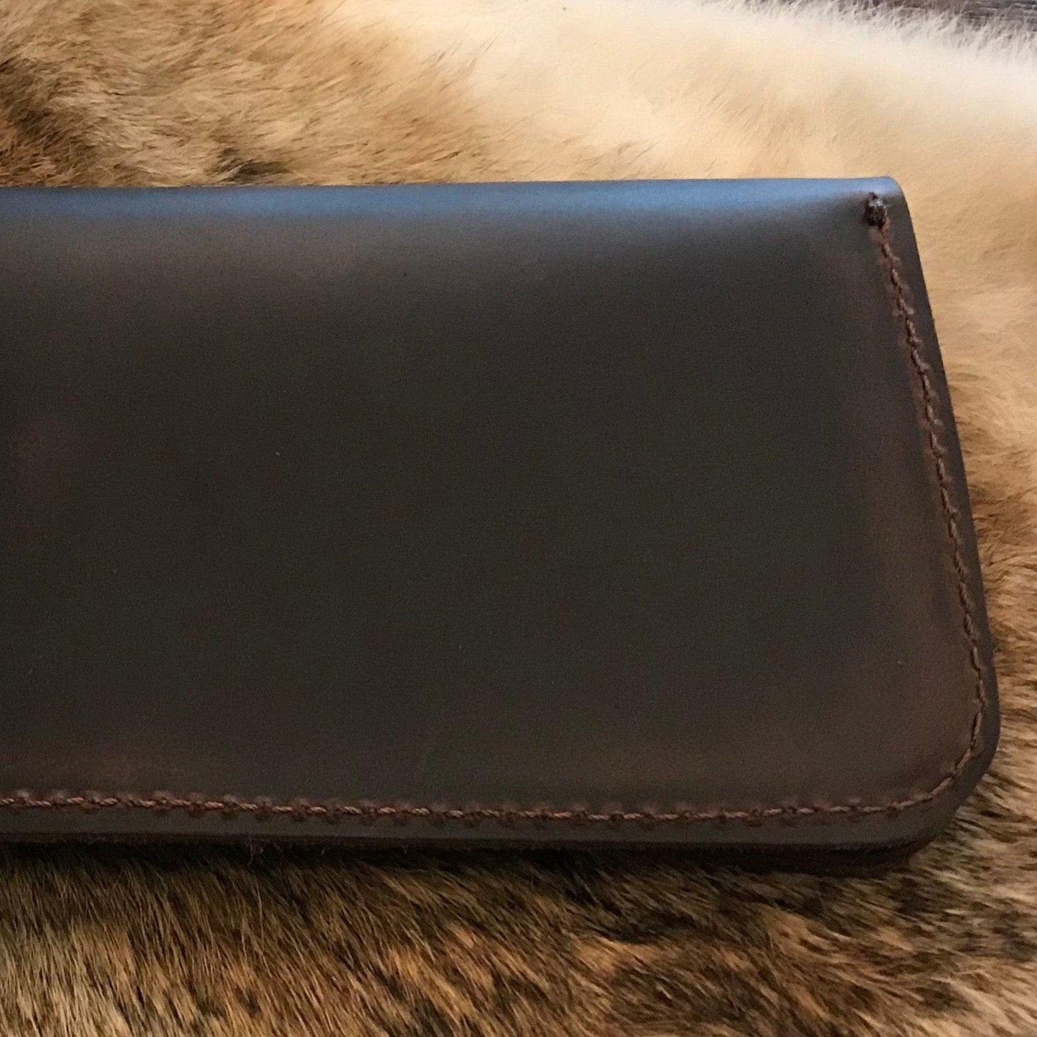 The Local Branch Leather Chocolate Leather Pocketbook Wallet - USA Made