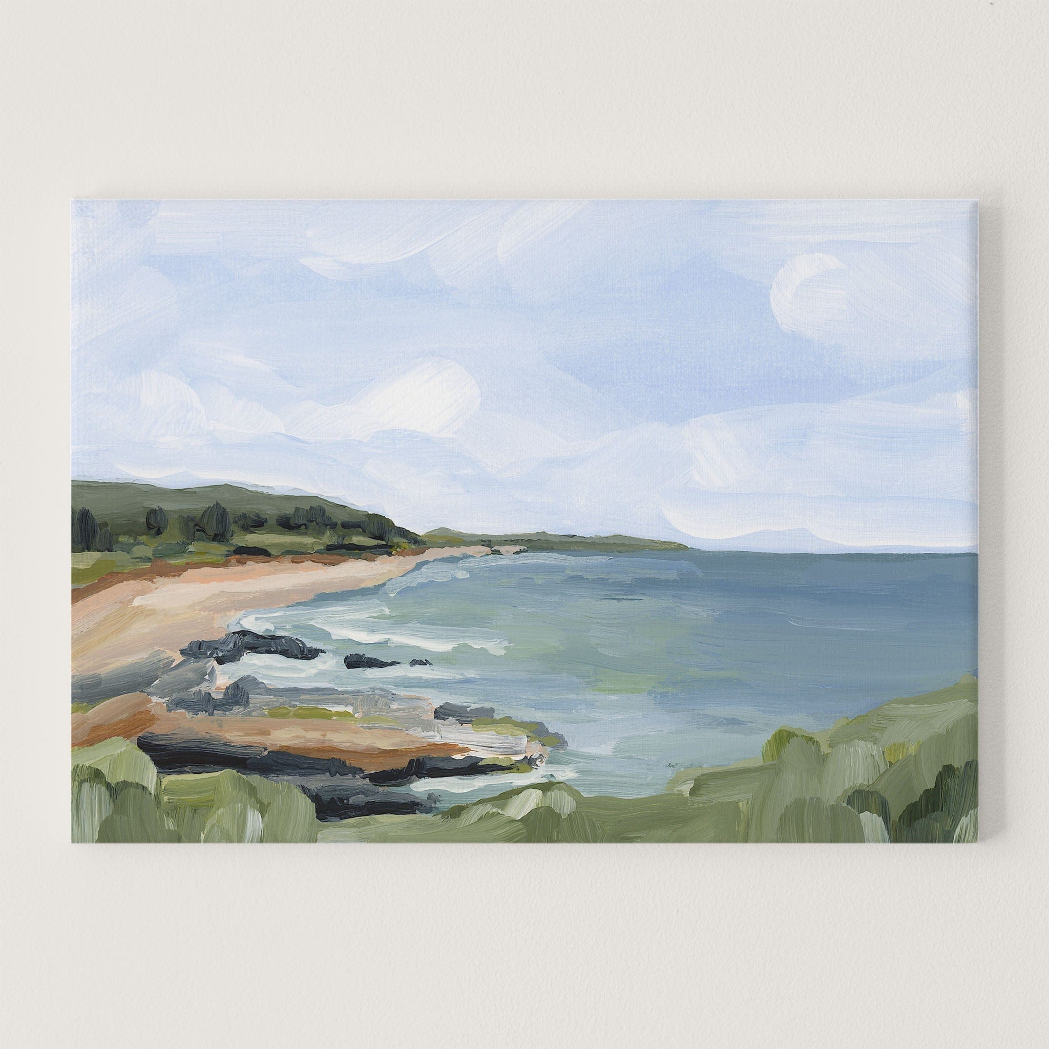 Katie Garrison Art Print Stretched Canvas / 8x10 in / No Frame "Diamond Head I" Art Print