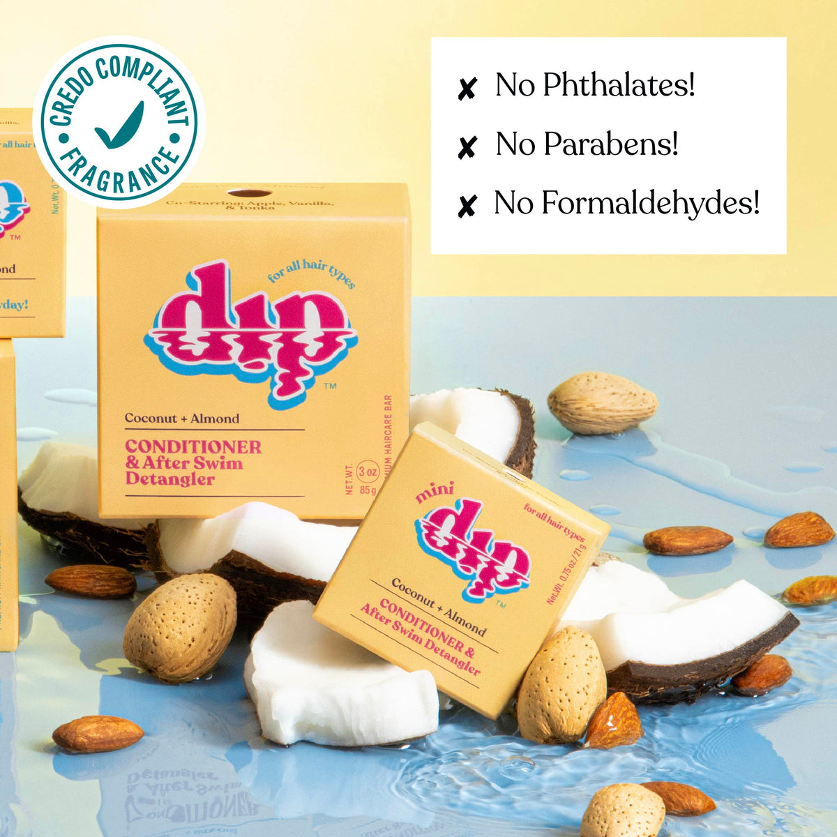Dip Conditioner Bar &amp; After Swim Detangler - Coconut &amp; Almond
