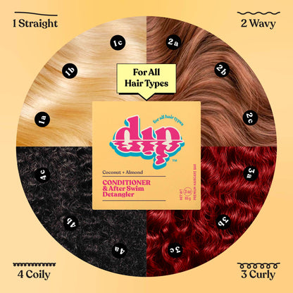 Dip Conditioner Bar &amp; After Swim Detangler - Coconut &amp; Almond