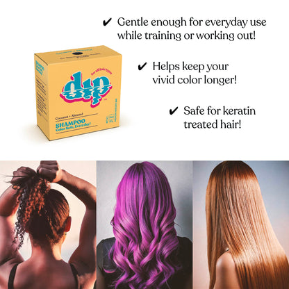 Dip Shampoo Bar: Color Safe, Everyday - Coconut &amp; Almond