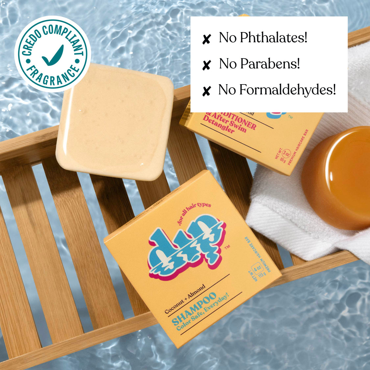 Dip Shampoo Bar: Color Safe, Everyday - Coconut &amp; Almond