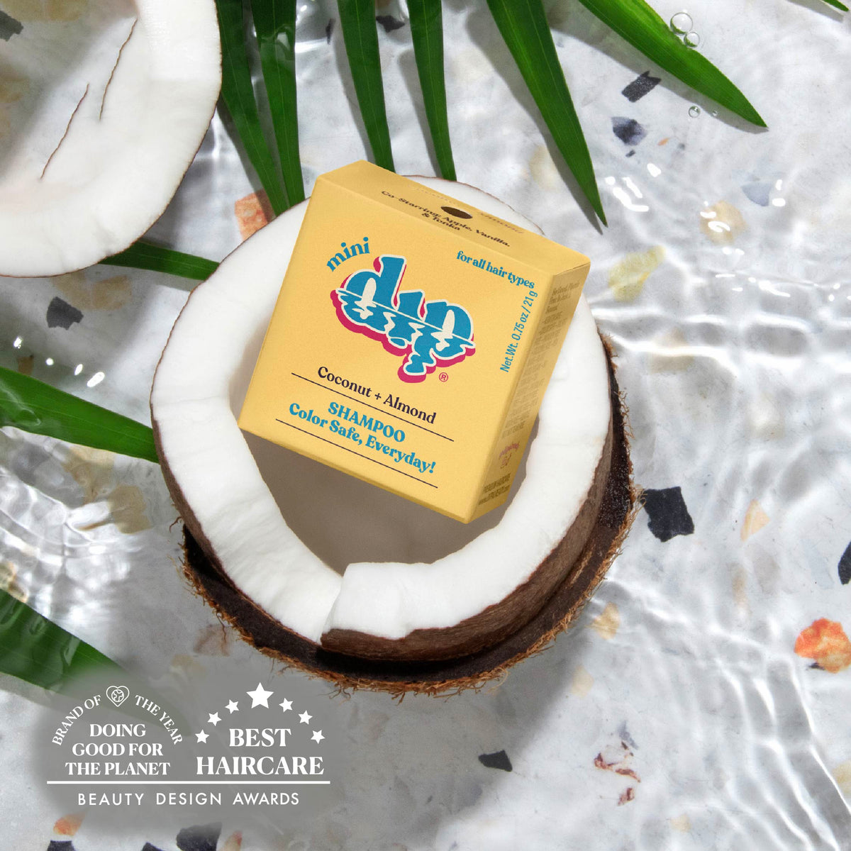 Mini Dip Shampoo Bar: Color Safe, Everyday - Coconut &amp; Almond