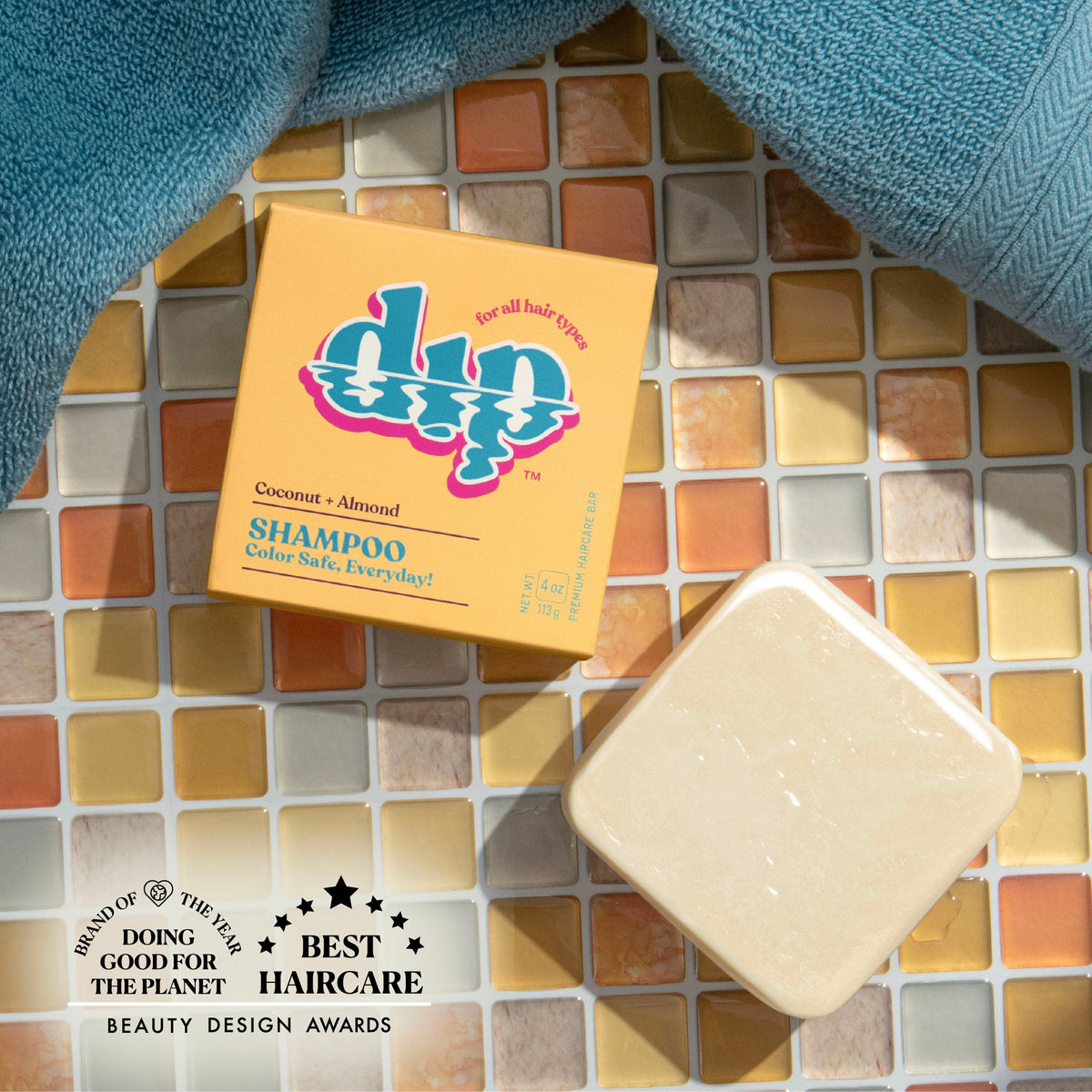 Dip Shampoo Bar: Color Safe, Everyday - Coconut &amp; Almond