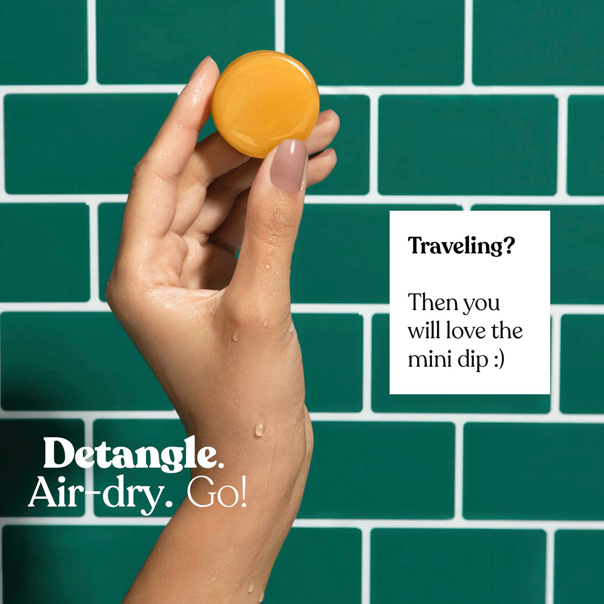 Mini Dip Conditioner &amp; After Swim Detangler - Rose &amp; Matcha Tea