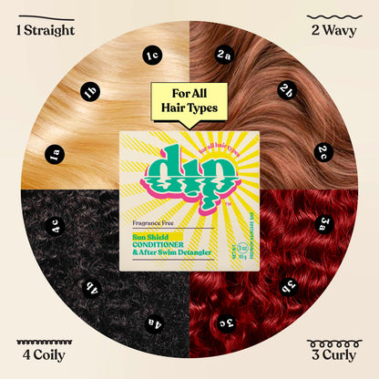 Dip Sun Shield: Conditioner Bar &amp; After Swim Detangler