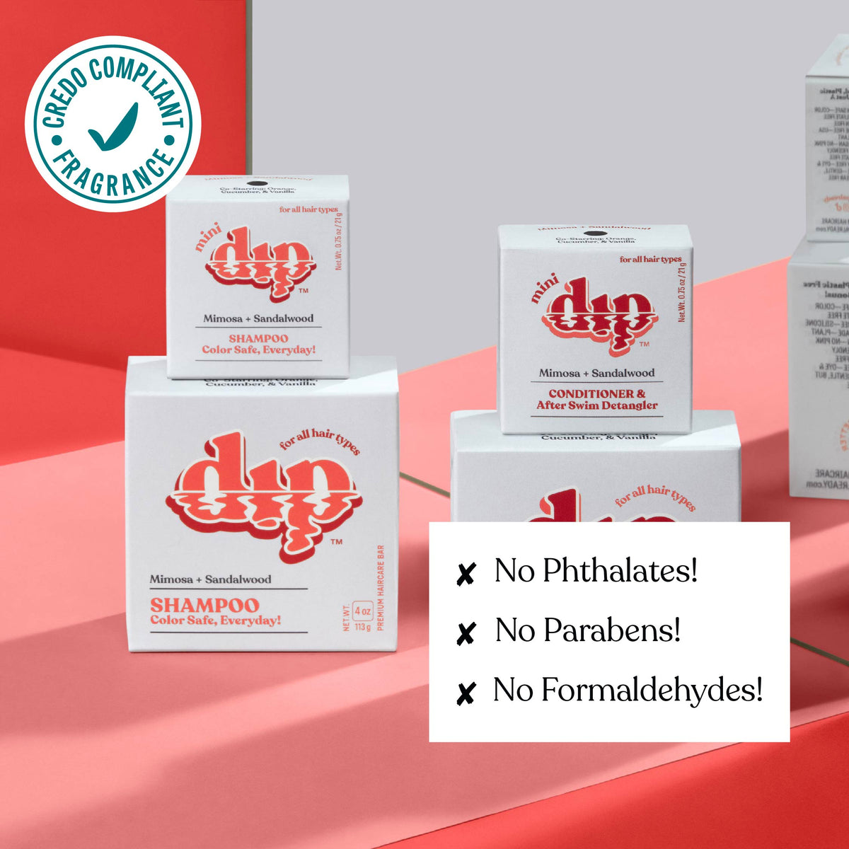 Mini Dip Shampoo Bar: Color Safe, Everyday - Mimosa &amp; Sandalwood