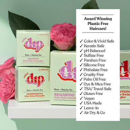 Mini Dip Conditioner &amp; After Swim Detangler - Rose &amp; Matcha Tea