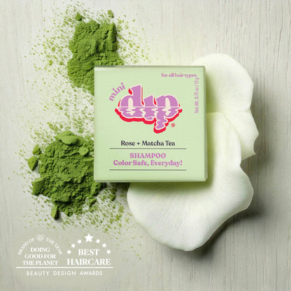 Mini Dip Shampoo Bar: Color Safe, Everyday - Rose &amp; Matcha Tea
