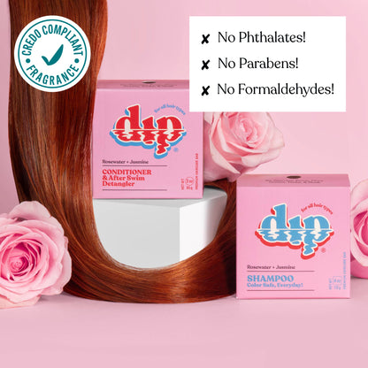 Dip Conditioner Bar &amp; After Swim Detangler - Rosewater &amp; Jasmine