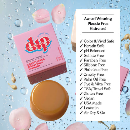 Dip Conditioner Bar &amp; After Swim Detangler - Rosewater &amp; Jasmine