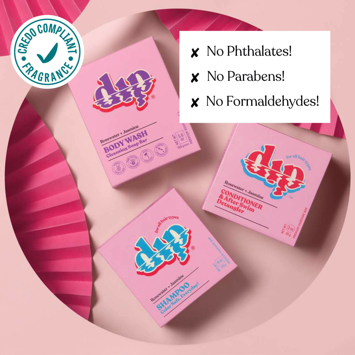 Dip Shampoo Bar: Color Safe, Everyday- Rosewater &amp; Jasmine