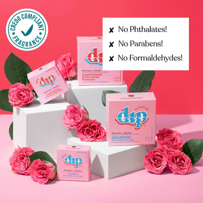 Mini Dip Shampoo Bar: Color Safe, Everyday - Rosewater &amp; Jasmine
