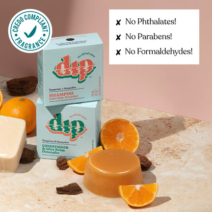 Dip Conditioner Bar &amp; After Swim Detangler - Tangerine &amp; Honeydew