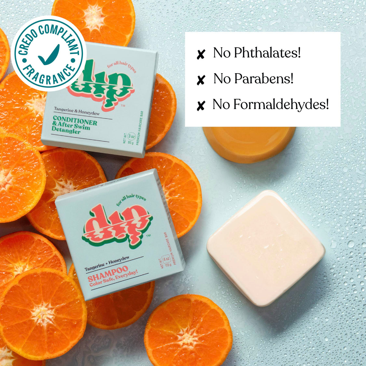 Dip Shampoo Bar: Color Safe, Everyday - Tangerine &amp; Honeydew