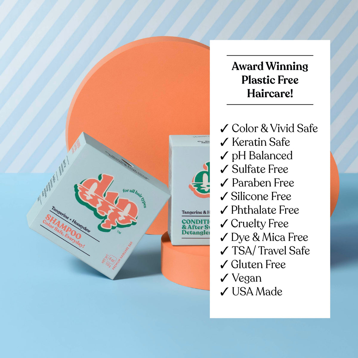 Dip Shampoo Bar: Color Safe, Everyday - Tangerine &amp; Honeydew