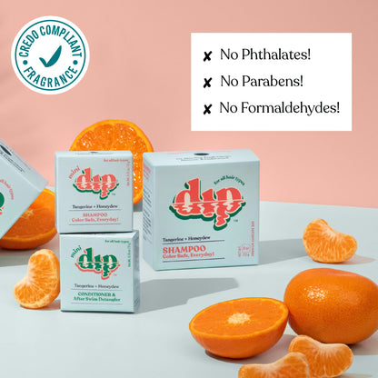 Mini Dip Shampoo Bar: Color Safe, Everyday - Tangerine &amp; Honeydew