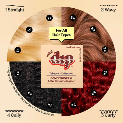Mini Dip Conditioner &amp; After Swim Detangler - Tobacco &amp; Driftwood