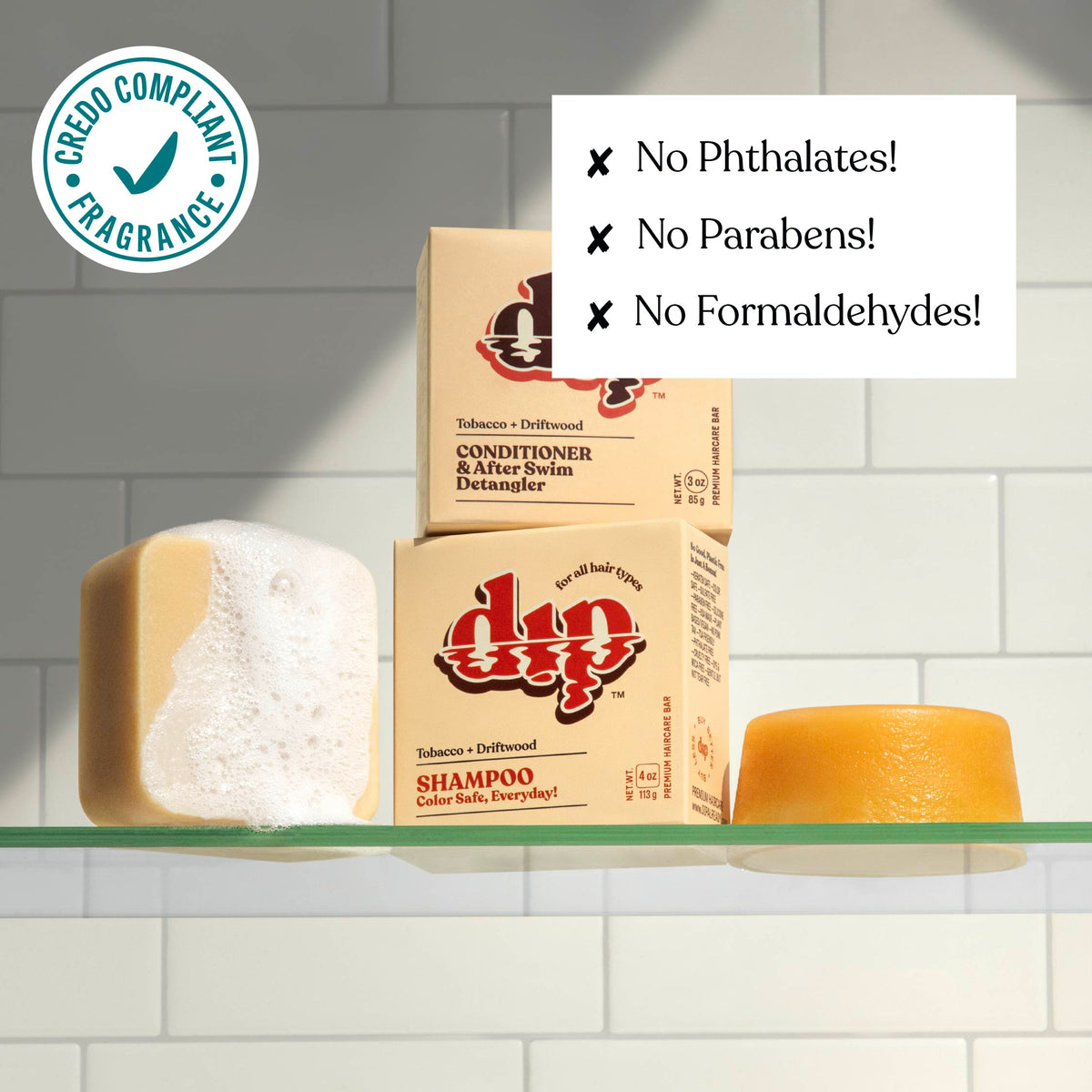 Dip Shampoo Bar: Color Safe, Everyday - Tobacco &amp; Driftwood