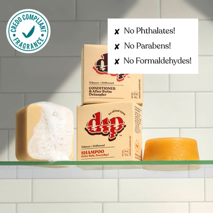 Dip Shampoo Bar: Color Safe, Everyday - Tobacco &amp; Driftwood