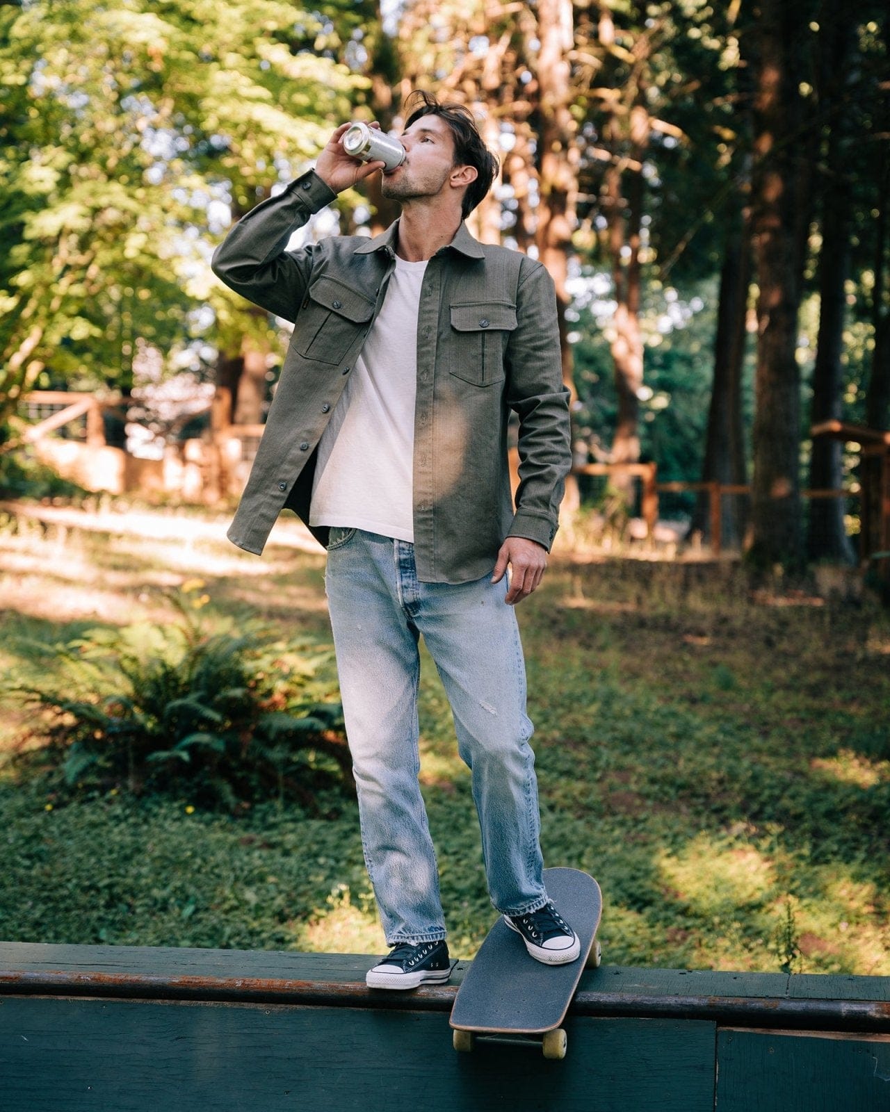 Devium Shirts Draftsman Twill Slub Overshirt