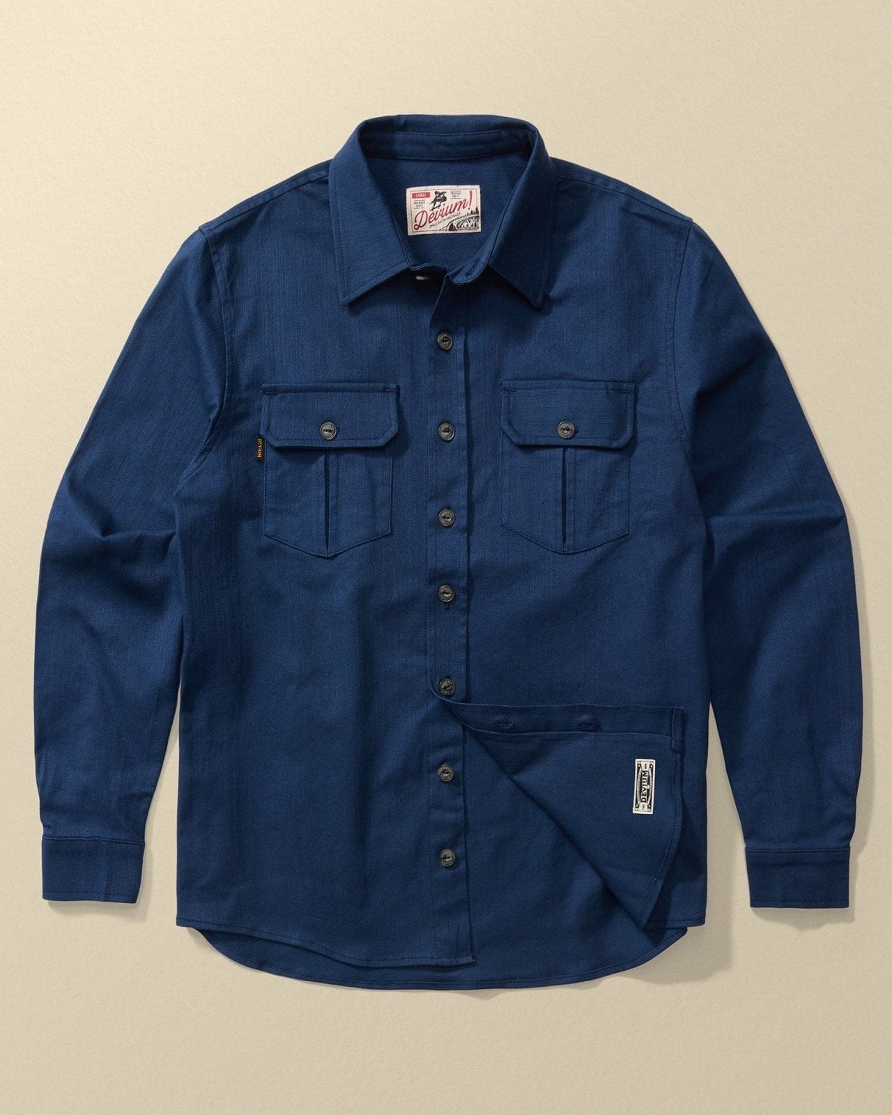 Devium Shirts Academy Blue / S Draftsman Twill Slub Overshirt